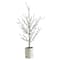24" Unlit Snowed Twig Artificial Christmas Tree in Decorative Planter